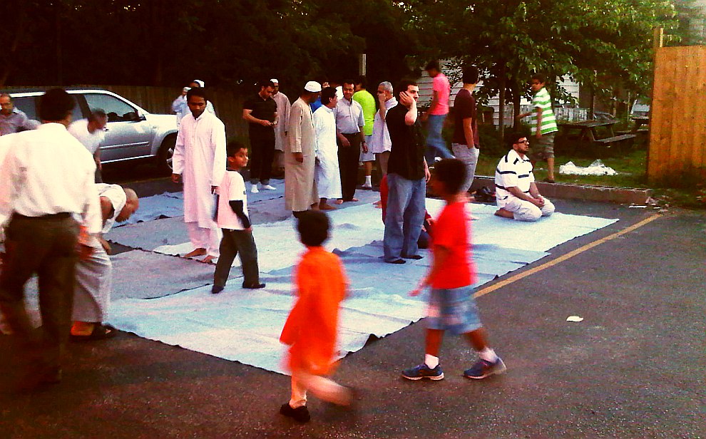 19 - Adhan al Maghrib Outside for Brothers, Chatham - Saturday July 13 2013