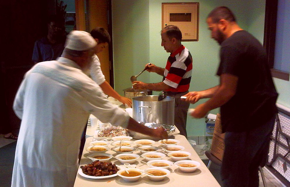 29 - Iftar in lobby of Windsor Islamic Association - July 16 2013
